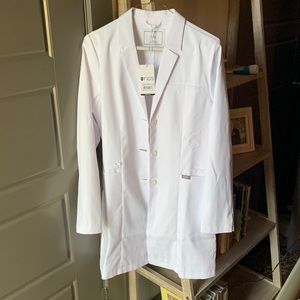 NWT Figs Bellevue Slim long lab coat